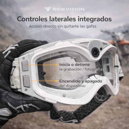 Gafas moto enduro con cámara