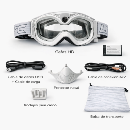 Gafas moto enduro con cámara